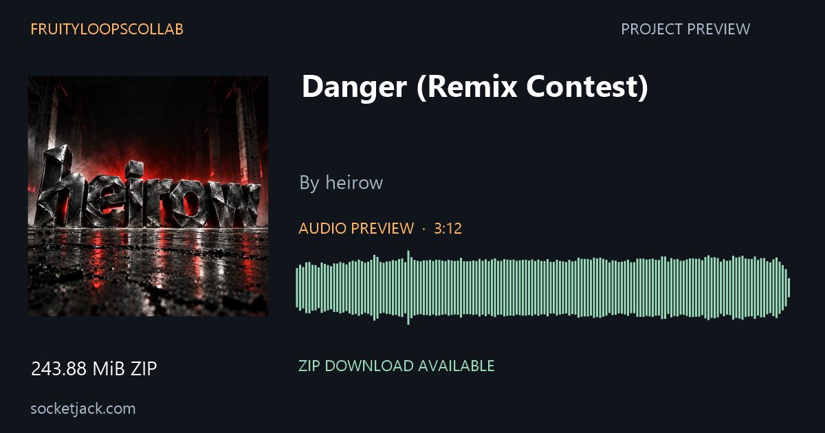 Danger (Remix Contest) by heirow, artwork or avatar, preview waveform and download details