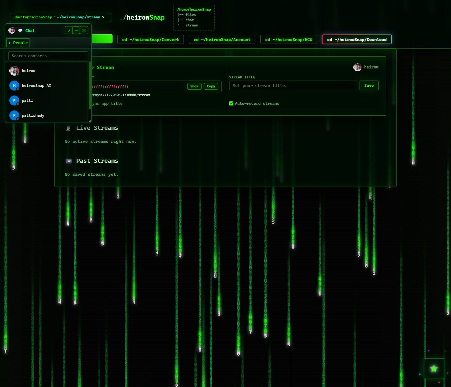 Browser chat widget and people list; not a Steam conversation