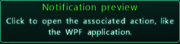 Native notification test window; the other windows are listed above